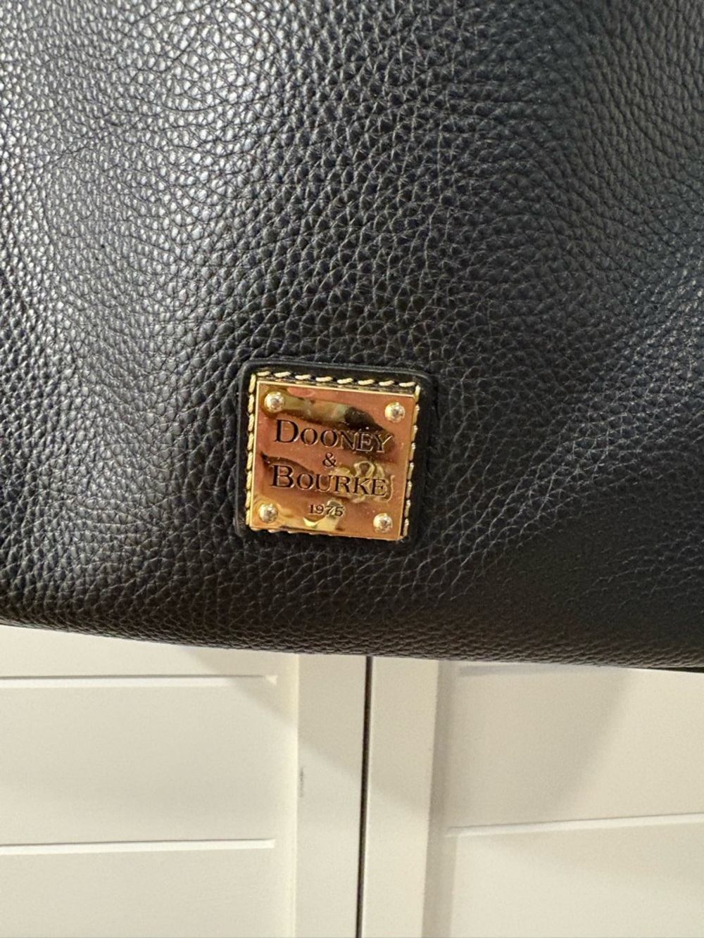 Dooney & Bourke Black Pebble Grain Hobo with Gold Hardware - Picture 3 of 6